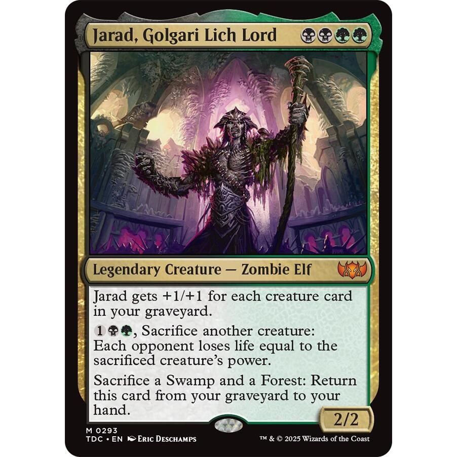 Image for Jarad, Golgari Lich Lord (293) (TDC) - Magic: The Gathering