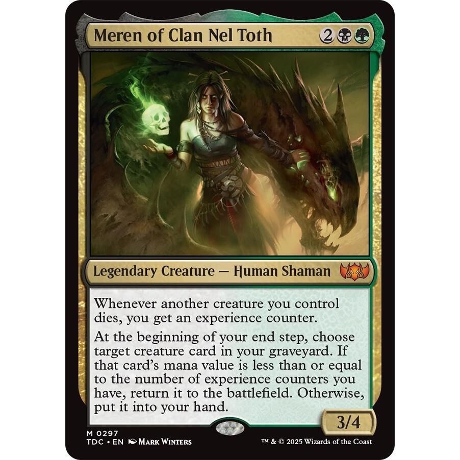Image for Meren of Clan Nel Toth (297) (TDC) - Magic: The Gathering