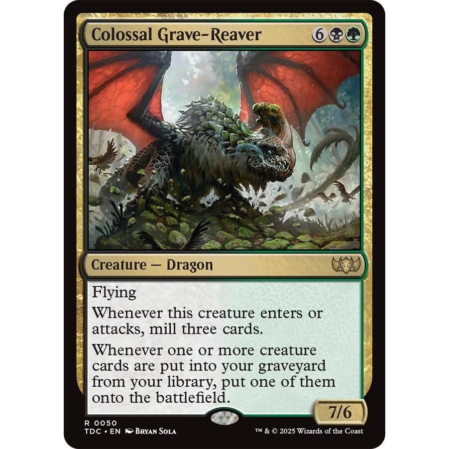 Image for Colossal Grave-Reaver (50) (TDC) - Magic: The Gathering