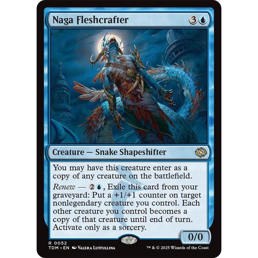 Image for Naga Fleshcrafter (52) (TDM) - Magic: The Gathering