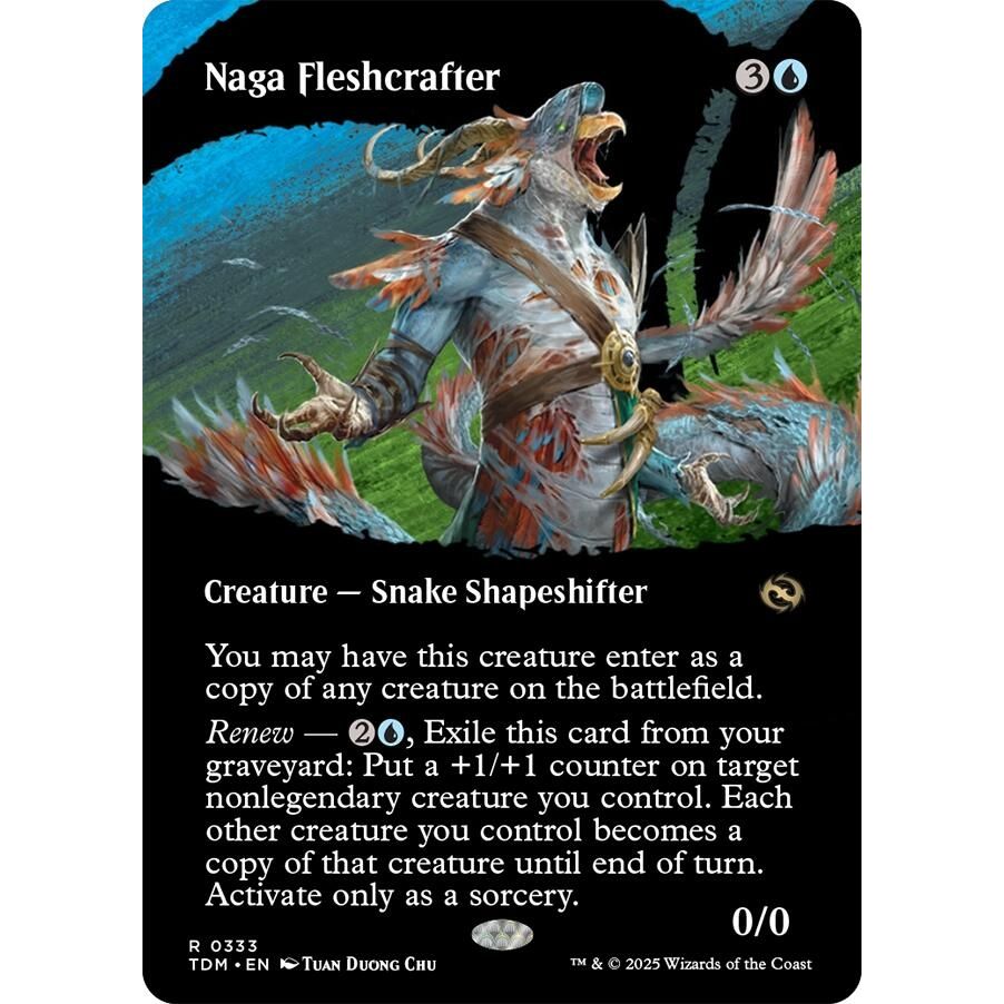Image for Naga Fleshcrafter (Borderless) (333) (TDM) - Magic: The Gathering