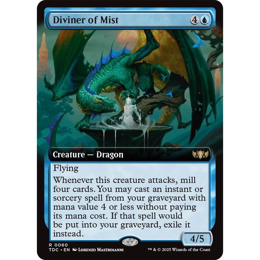 Image for Diviner of Mist (Extended Art) (60) (TDC) - Magic: The Gathering