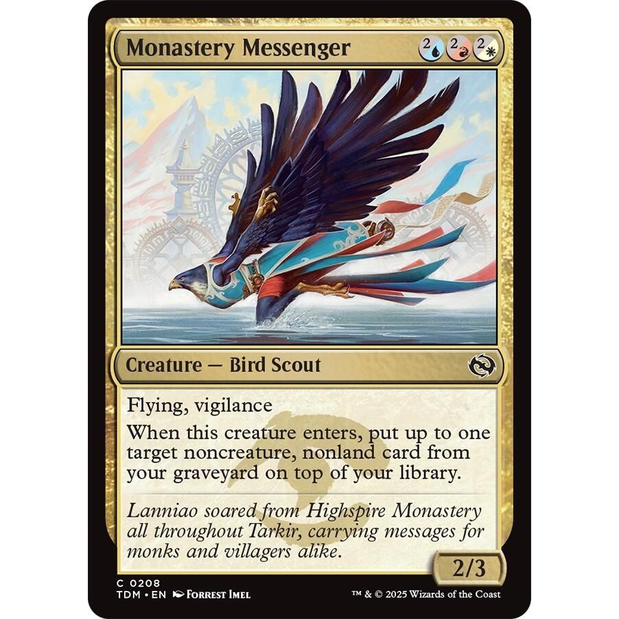 Image for Monastery Messenger (208) (TDM) - Magic: The Gathering