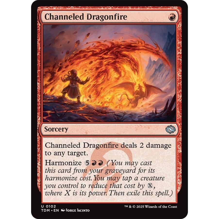 Image for Channeled Dragonfire (102) (TDM) - Magic: The Gathering