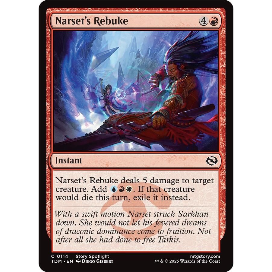 Image for Narset's Rebuke (114) (TDM) - Magic: The Gathering