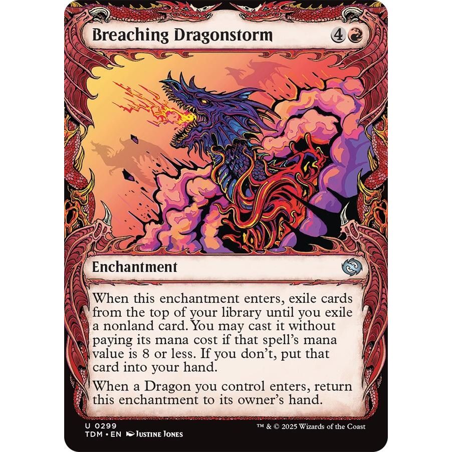 Image for Breaching Dragonstorm (Showcase) (299) (TDM) - Magic: The Gathering