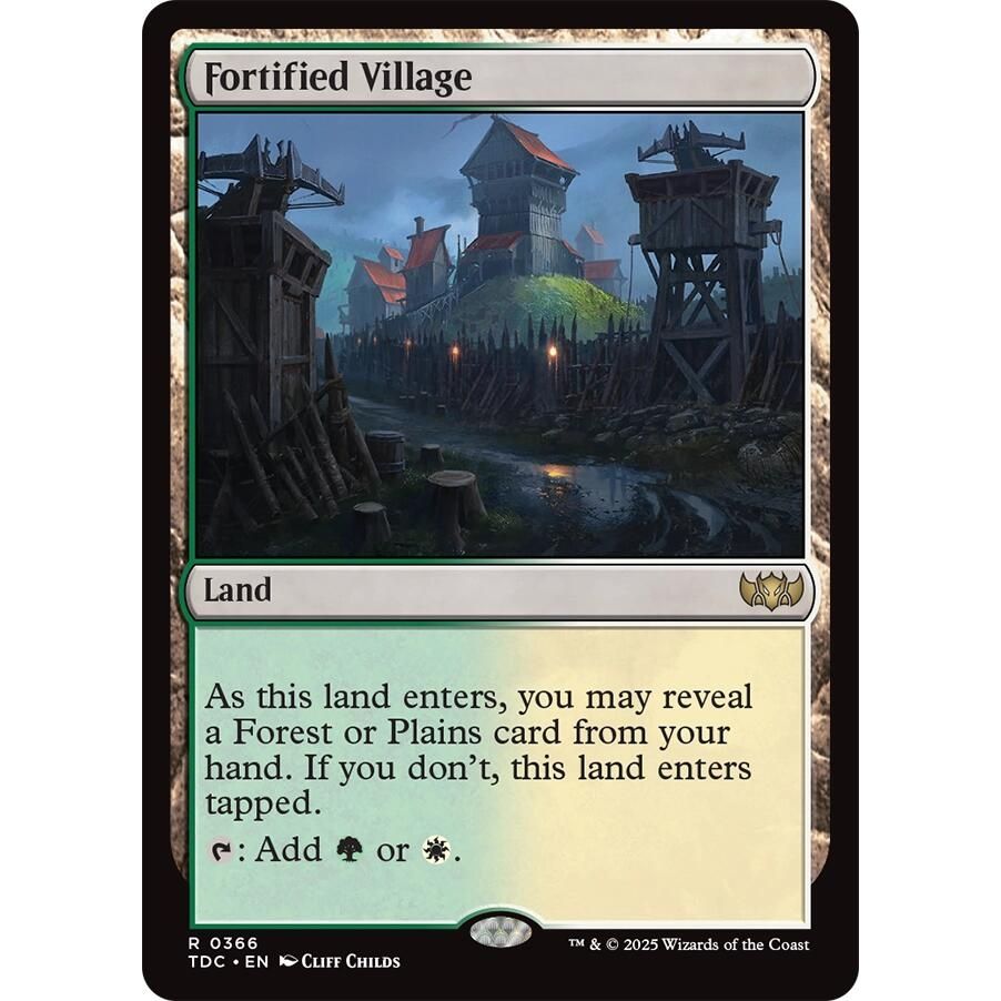Image for Fortified Village (366) (TDC) - Magic: The Gathering