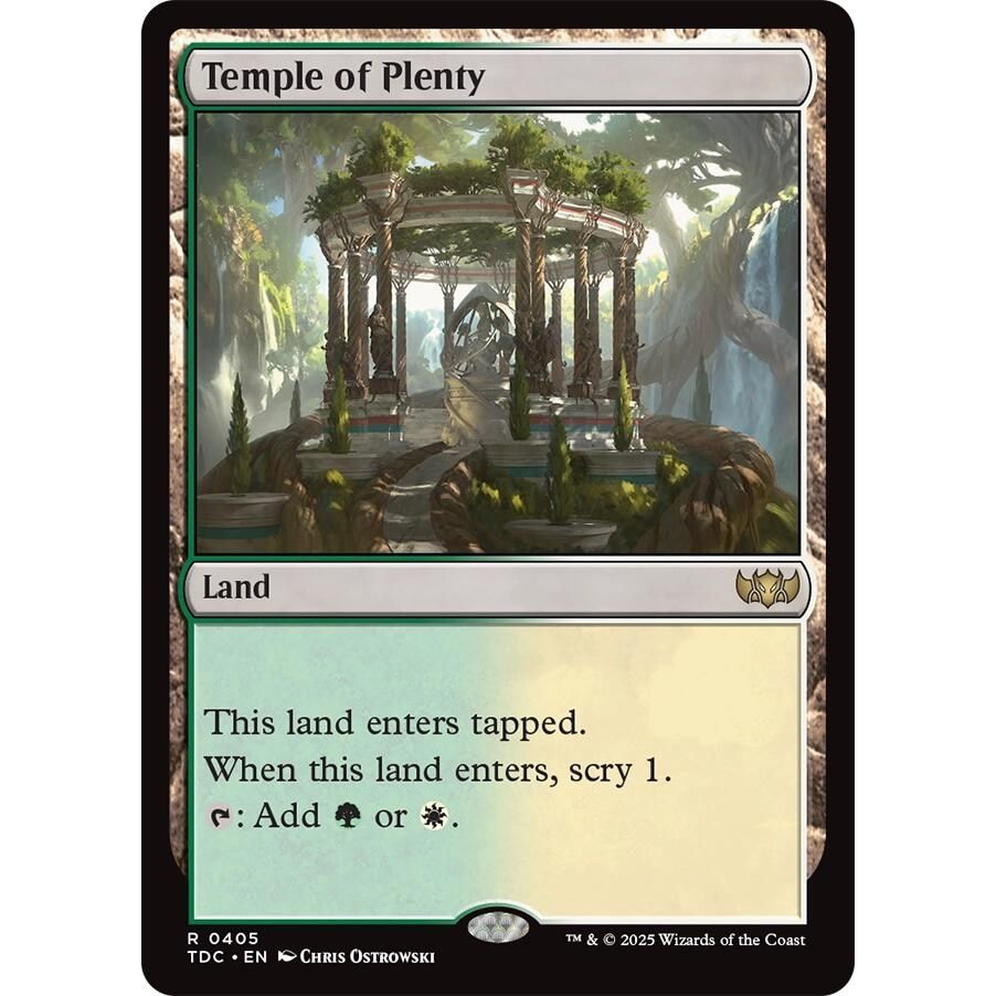 Image for Temple of Plenty (405) (TDC) - Magic: The Gathering
