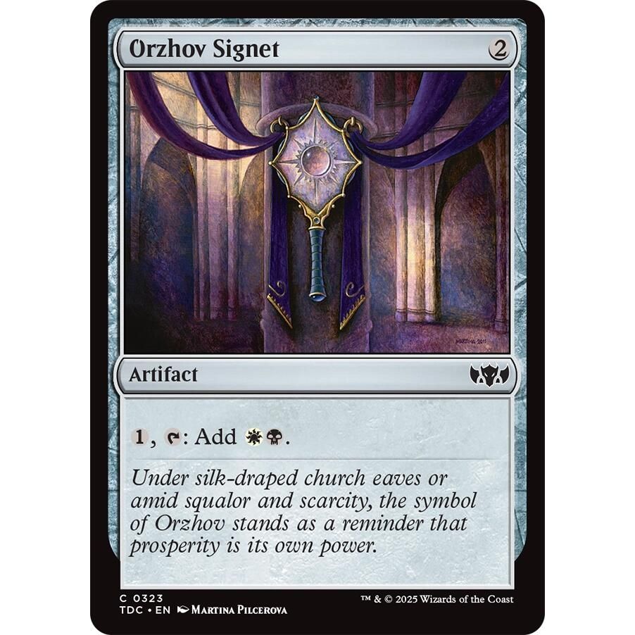 Image for Orzhov Signet (323) (TDC) - Magic: The Gathering