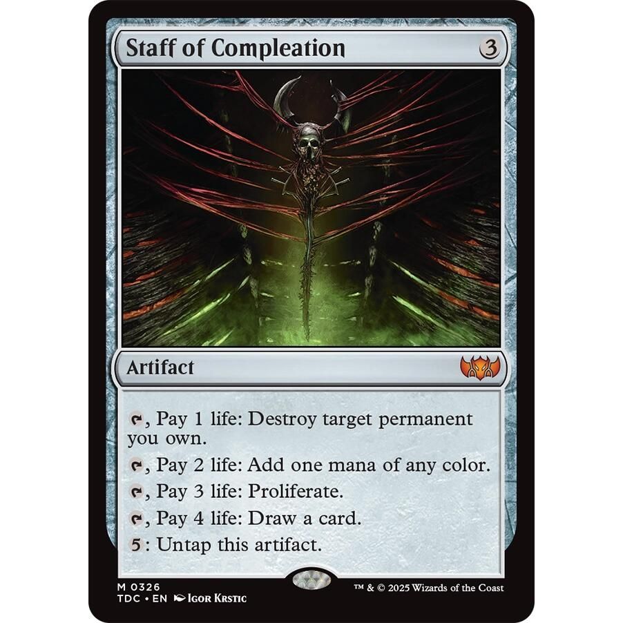 Image for Staff of Compleation (326) (TDC) - Magic: The Gathering