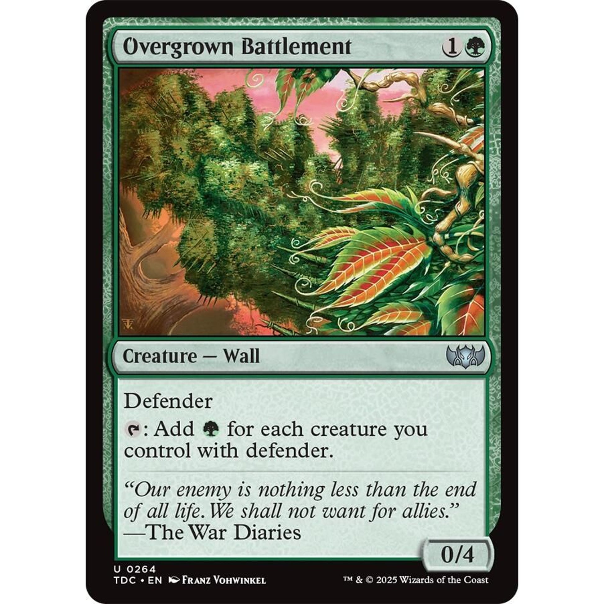 Image for Overgrown Battlement (264) (TDC) - Magic: The Gathering