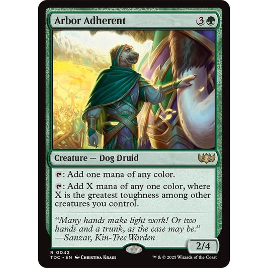 Image for Arbor Adherent (42) (TDC) - Magic: The Gathering
