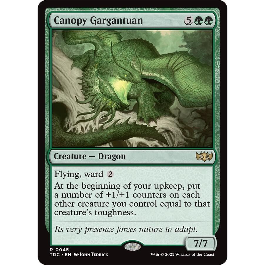 Image for Canopy Gargantuan (45) (TDC) - Magic: The Gathering
