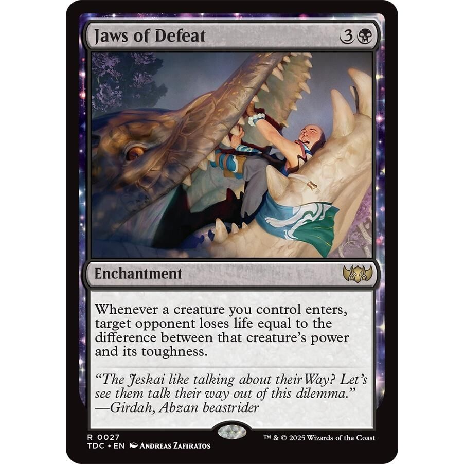 Image for Jaws of Defeat (27) (TDC) - Magic: The Gathering
