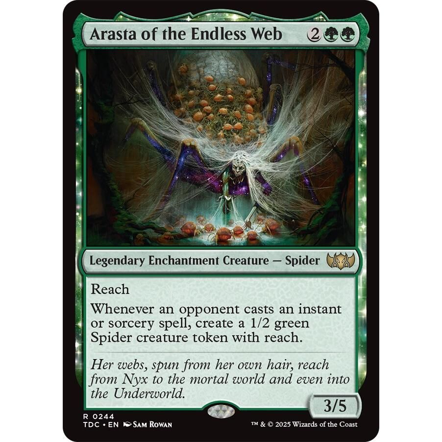 Image for Arasta of the Endless Web (244) (TDC) - Magic: The Gathering