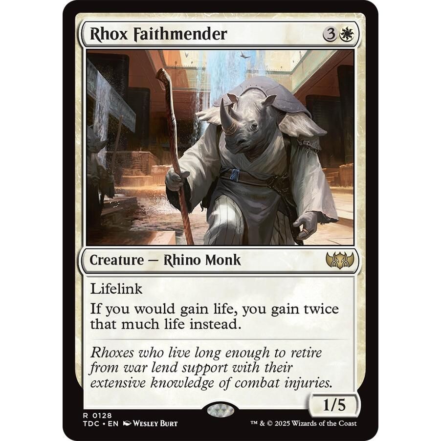 Image for Rhox Faithmender (128) (TDC) - Magic: The Gathering