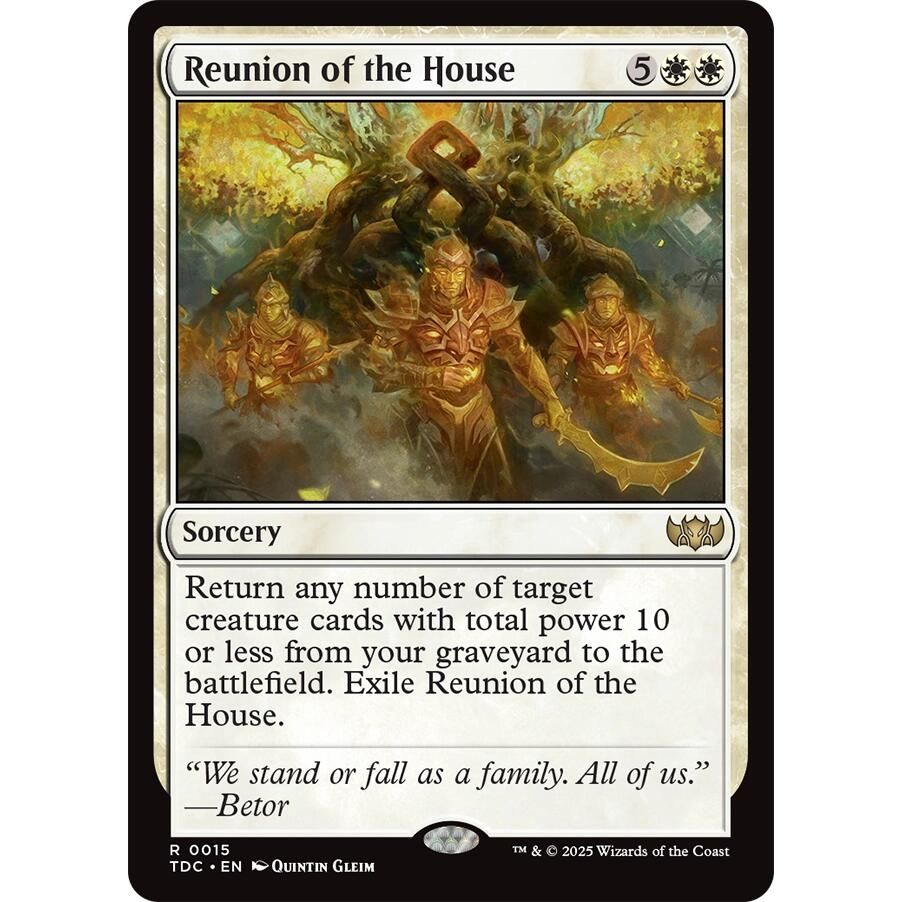Image for Reunion of the House (15) (TDC) - Magic: The Gathering