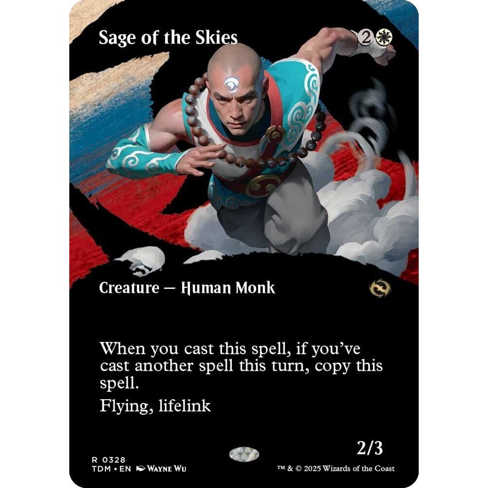 Image for Sage of the Skies (Borderless) (328) (TDM) - Magic: The Gathering