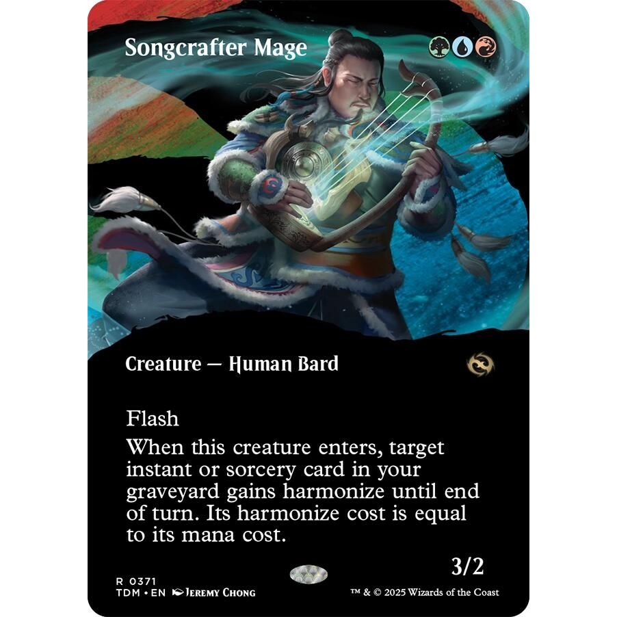 Image for Songcrafter Mage (Borderless) (371) (TDM) - Magic: The Gathering