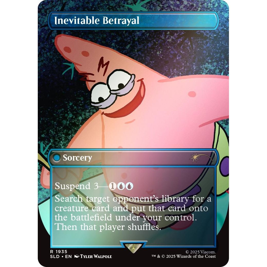 Image for Inevitable Betrayal (Rainbow Foil) (1935) (SLD) - Magic: The Gathering