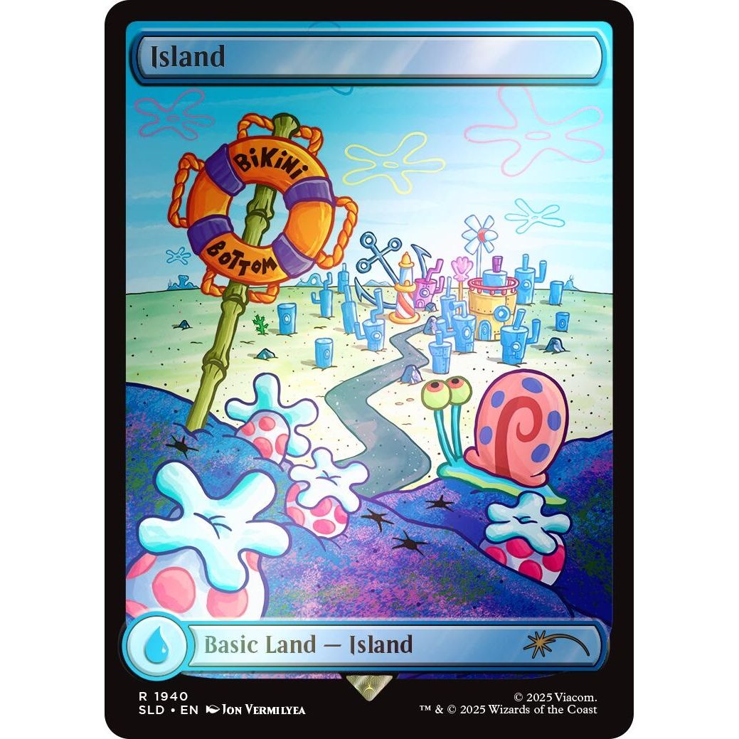 Image for Island (1940) (Rainbow Foil) (1940) (SLD) - Magic: The Gathering
