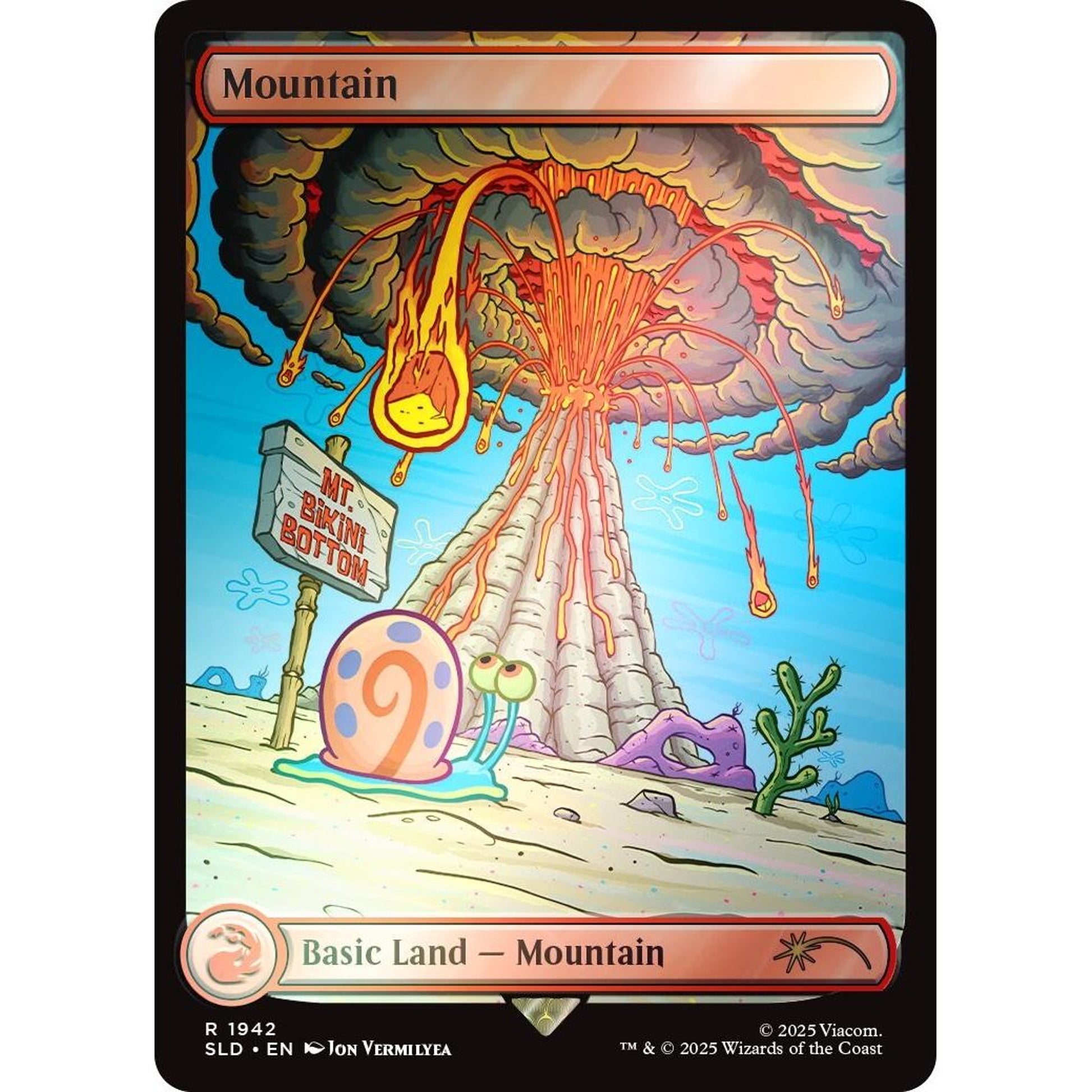 Image for Mountain (1942) (Rainbow Foil) (1942) (SLD) - Magic: The Gathering