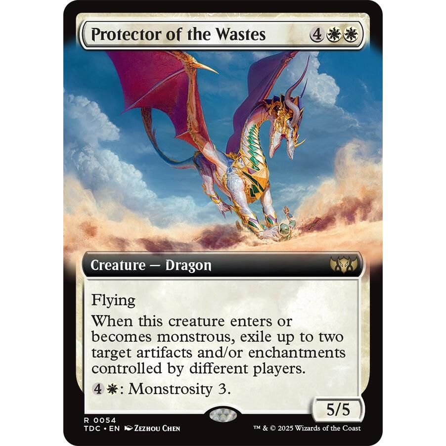 Image for Protector of the Wastes (Extended Art) (54) (TDC) - Magic: The Gathering