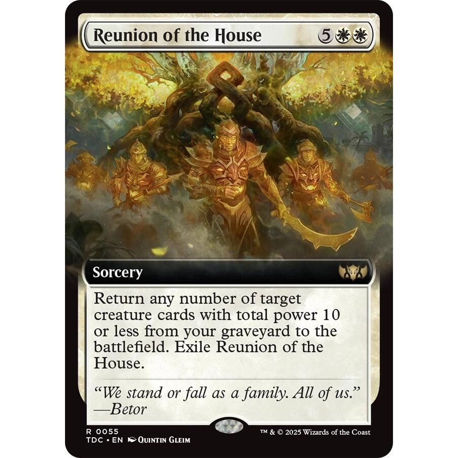 Image for Reunion of the House (Extended Art) (55) (TDC) - Magic: The Gathering