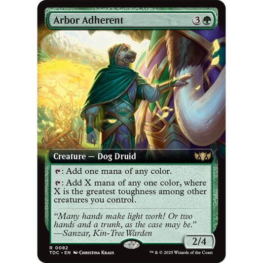 Image for Arbor Adherent (Extended Art) (82) (TDC) - Magic: The Gathering