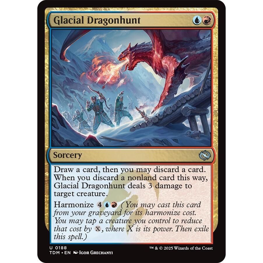 Image for Glacial Dragonhunt (188) (TDM) - Magic: The Gathering