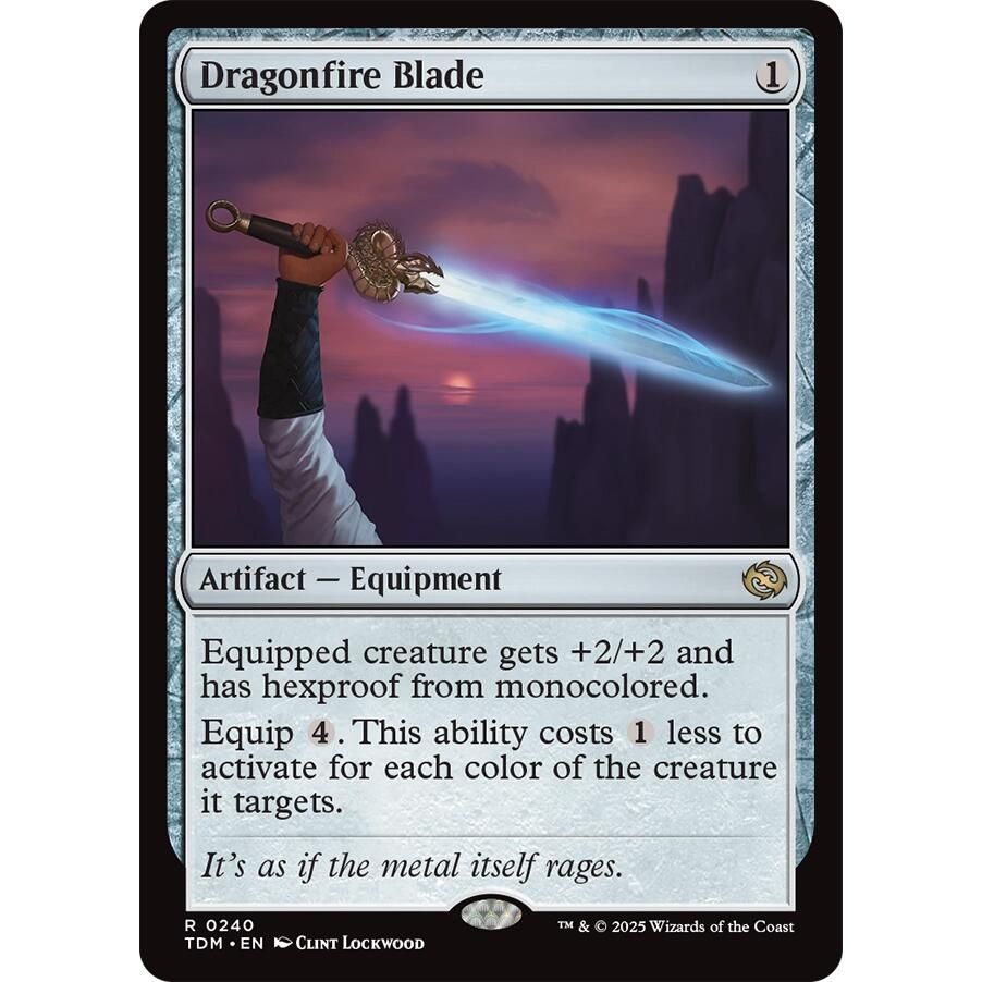 Image for Dragonfire Blade (240) (TDM) - Magic: The Gathering