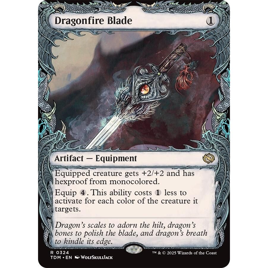 Image for Dragonfire Blade (Showcase) (324) (TDM) - Magic: The Gathering