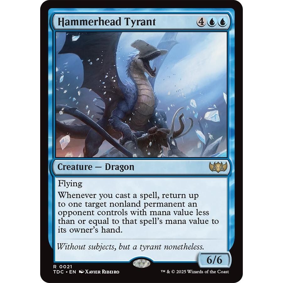 Image for Hammerhead Tyrant (21) (TDC) - Magic: The Gathering