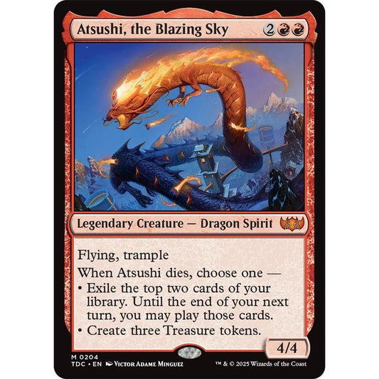 Image for Atsushi, the Blazing Sky (204) (TDC) - Magic: The Gathering