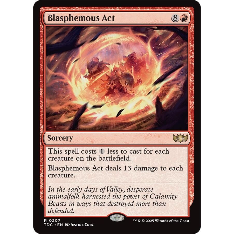 Image for Blasphemous Act (207) (TDC) - Magic: The Gathering