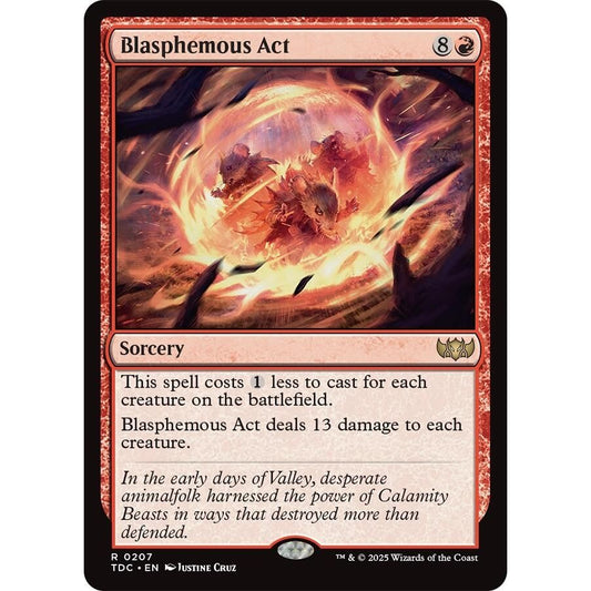 Image for Blasphemous Act (207) (TDC) - Magic: The Gathering