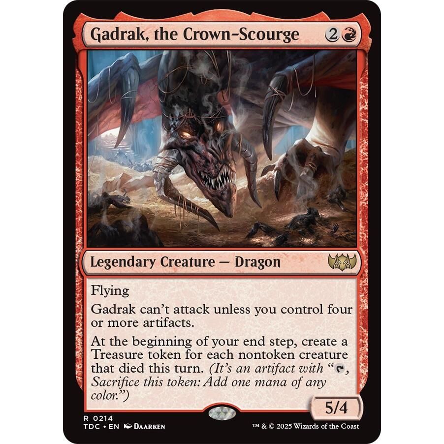Image for Gadrak, the Crown-Scourge (214) (TDC) - Magic: The Gathering