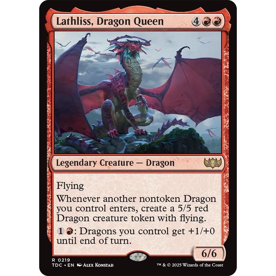 Image for Lathliss, Dragon Queen (219) (TDC) - Magic: The Gathering