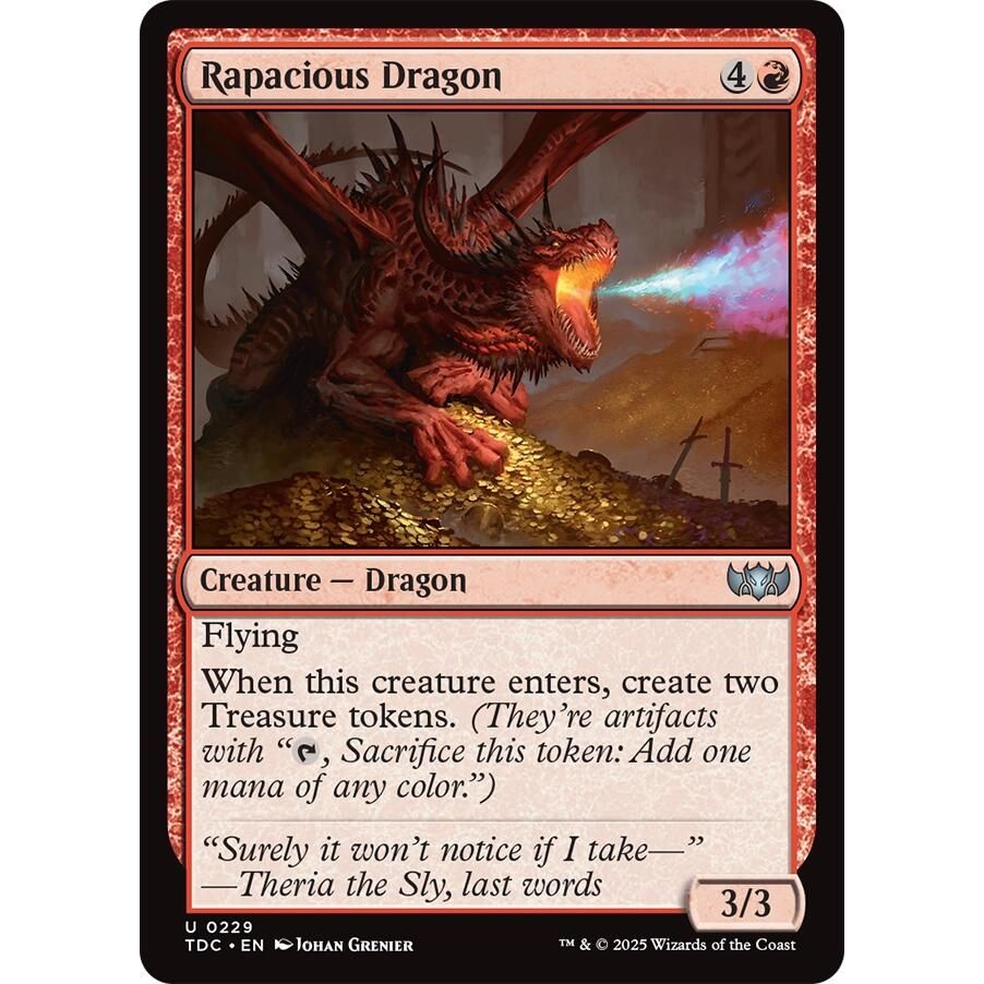 Image for Rapacious Dragon (229) (TDC) - Magic: The Gathering