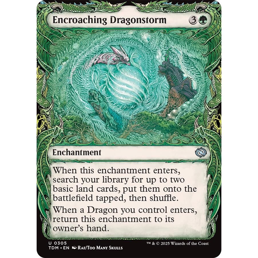 Image for Encroaching Dragonstorm (Showcase) (305) (TDM) - Magic: The Gathering