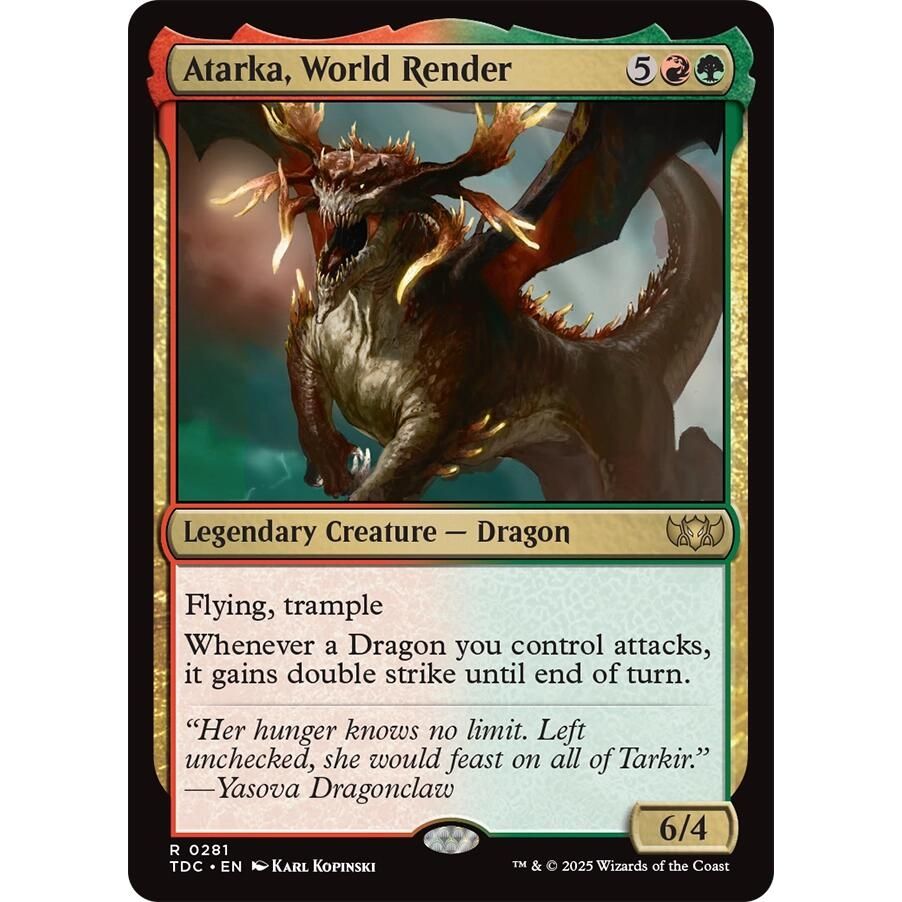 Image for Atarka, World Render (281) (TDC) - Magic: The Gathering
