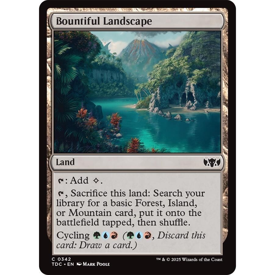 Image for Bountiful Landscape (342) (TDC) - Magic: The Gathering