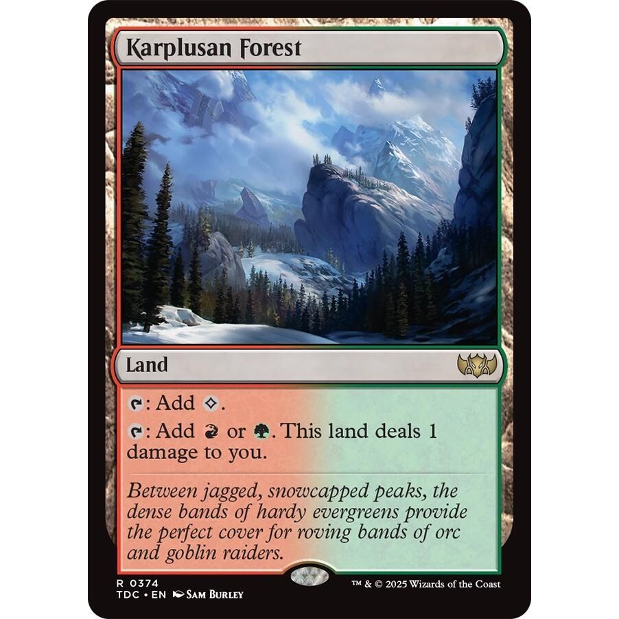 Image for Karplusan Forest (374) (TDC) - Magic: The Gathering