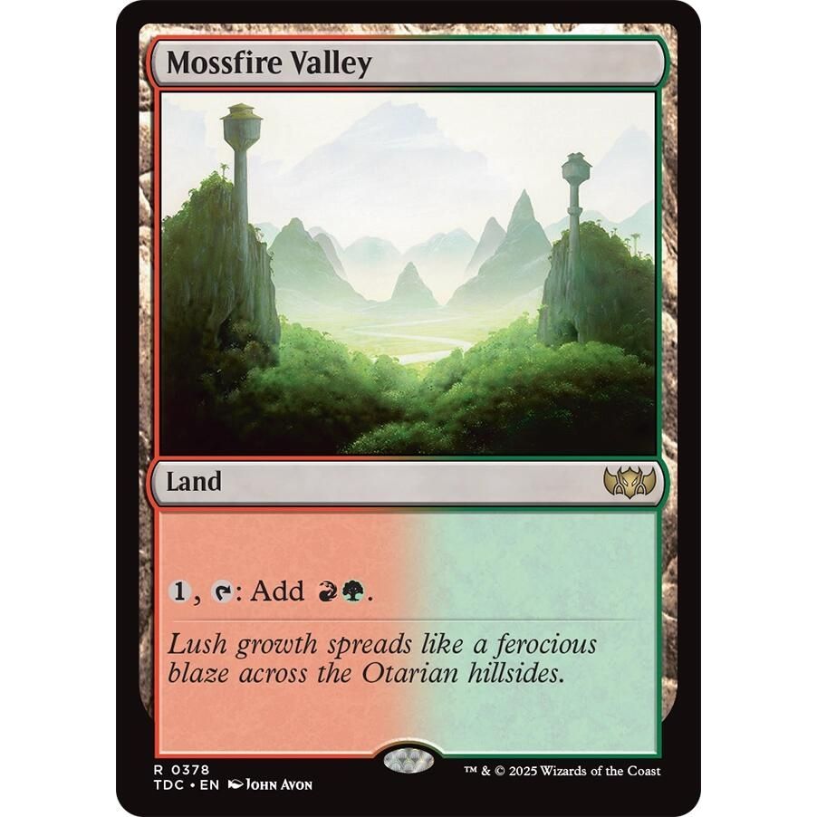 Image for Mossfire Valley (378) (TDC) - Magic: The Gathering