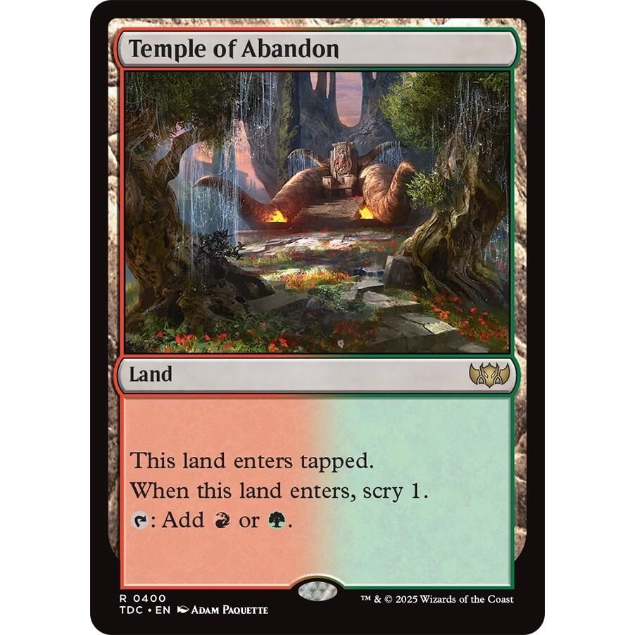Image for Temple of Abandon (400) (TDC) - Magic: The Gathering