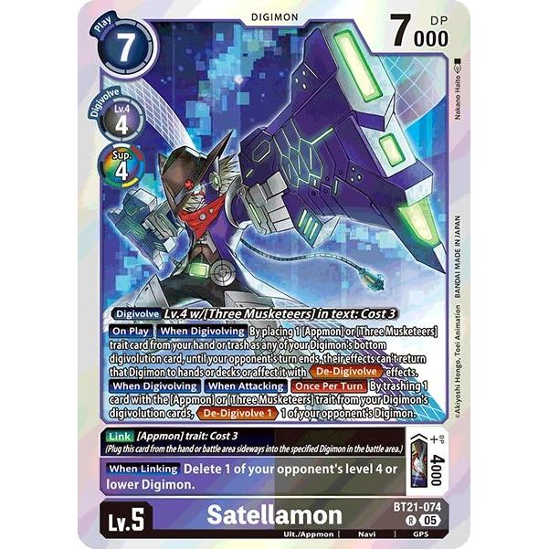 Image for Satellamon (BT21-074 R) (BT21) - Digimon Card Game