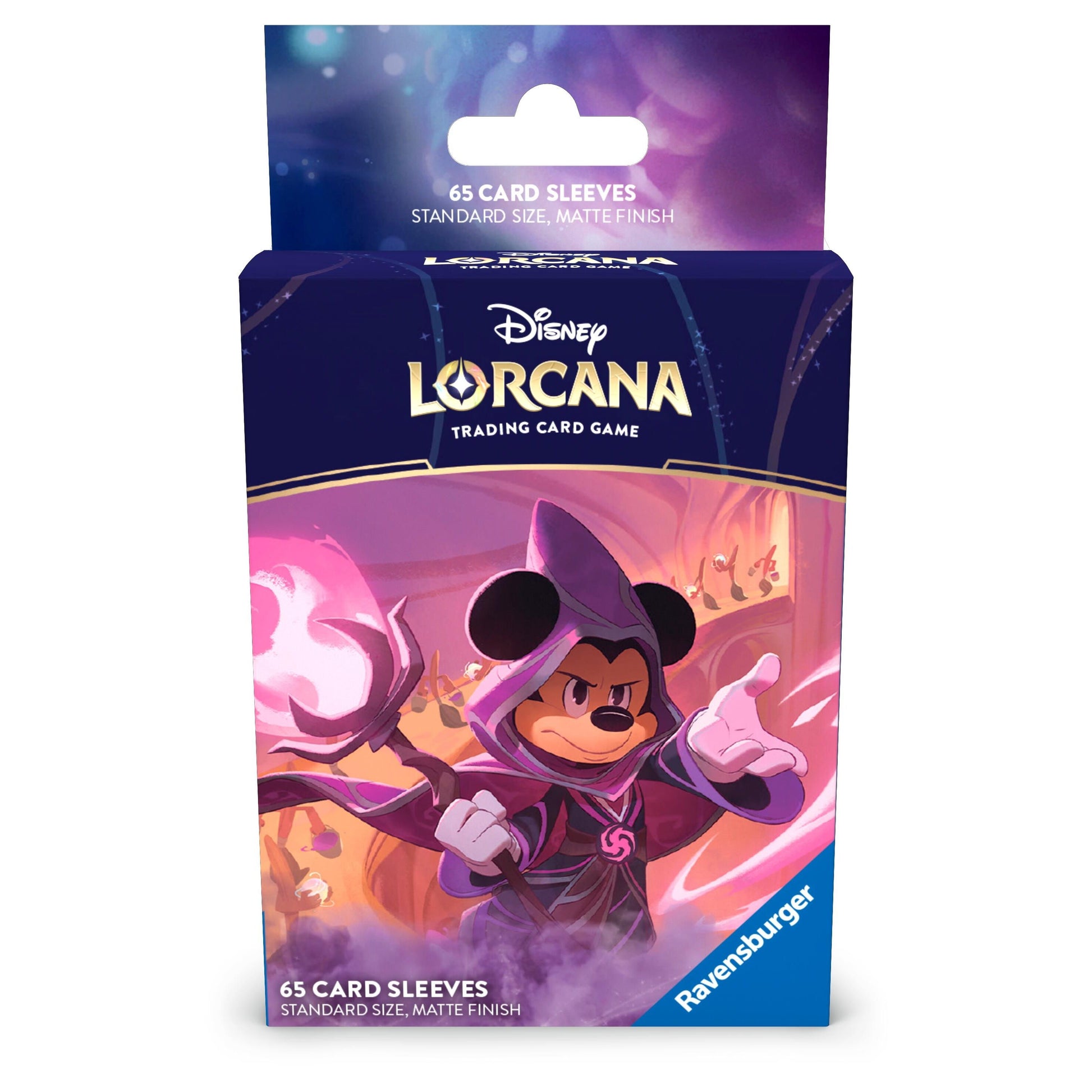 Image for Disney Lorcana Card Sleeves - Mickey Mouse, Wayward Sorcerer (65-Pack) - Card Sleeves