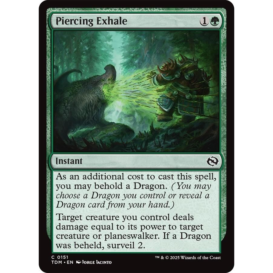 Image for Piercing Exhale (151) (TDM) - Magic: The Gathering