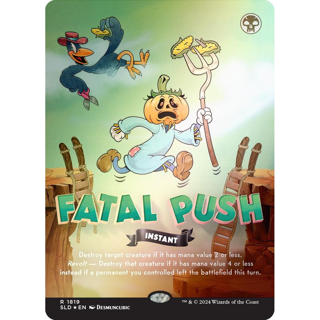 Image for Fatal Push (1819) (Rainbow Foil) (1819) (SLD) - Magic: The Gathering