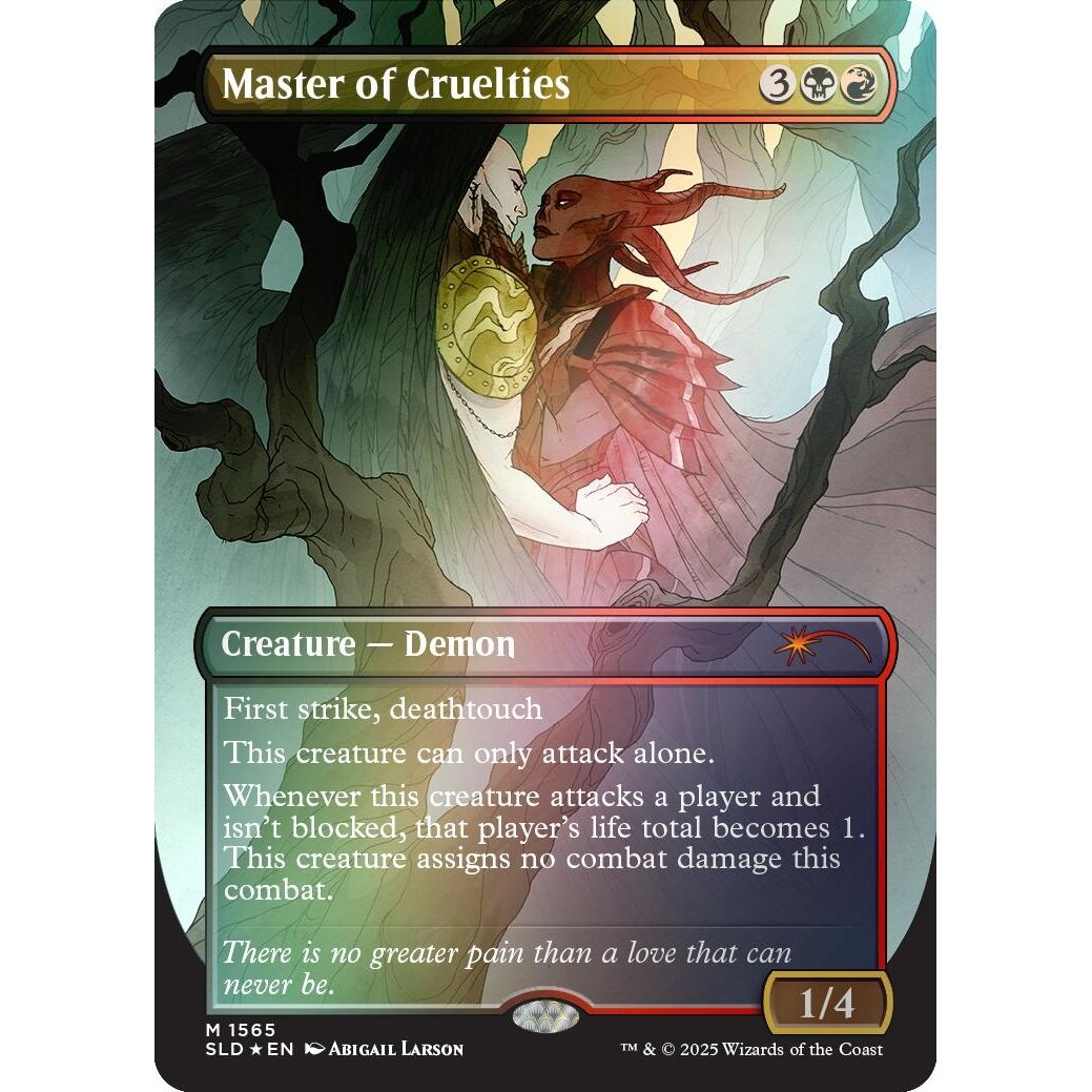 Image for Master of Cruelties (Rainbow Foil) (1565) (SLD) - Magic: The Gathering